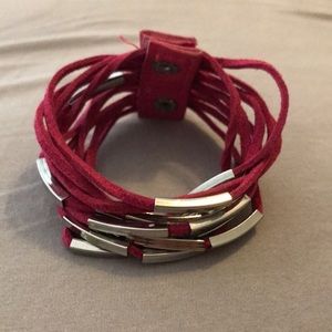 H&M Pink Multi Strand Bracelet